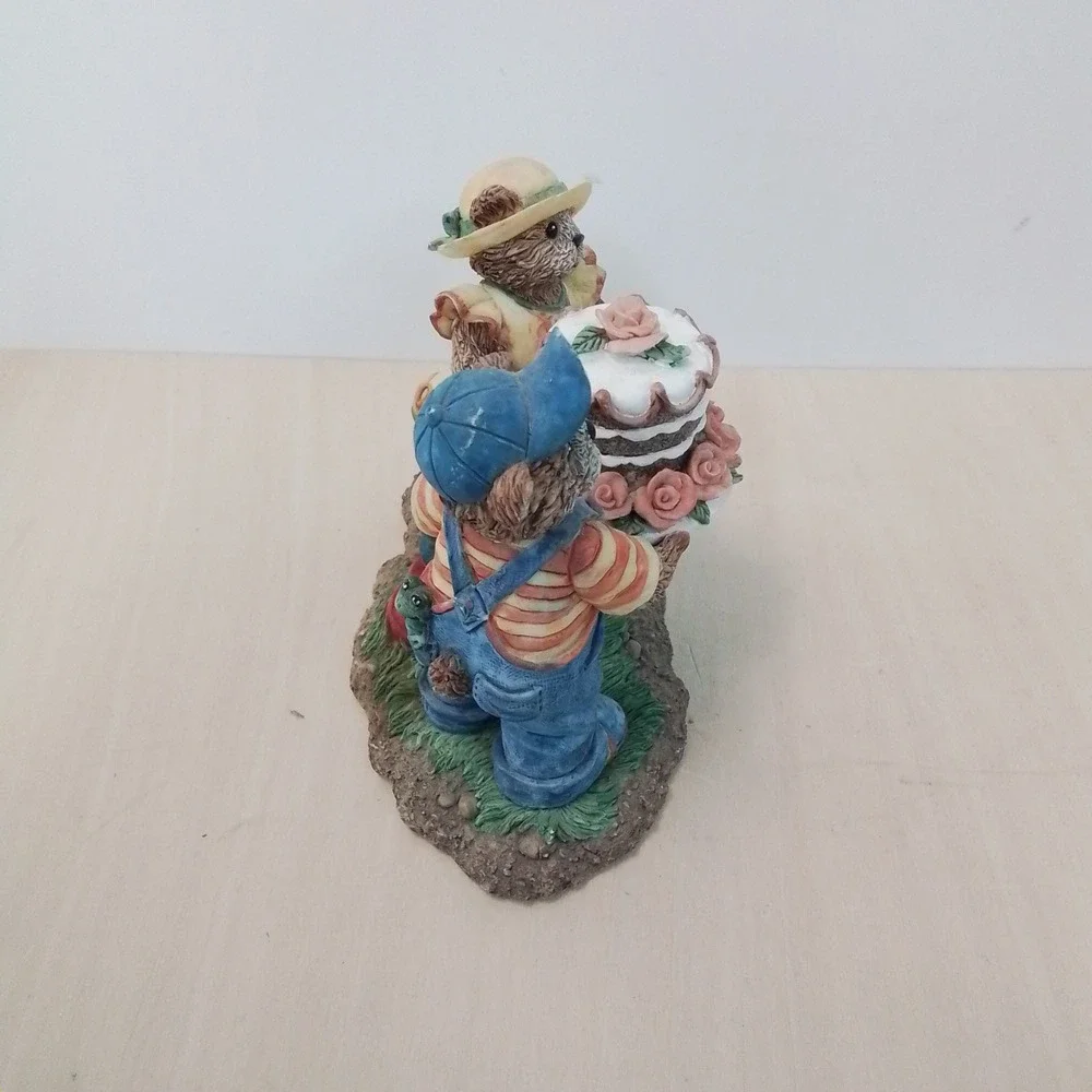 Fitz and Floyd Honeybourne Hollow You Take The Cake‎ Bears Figurine